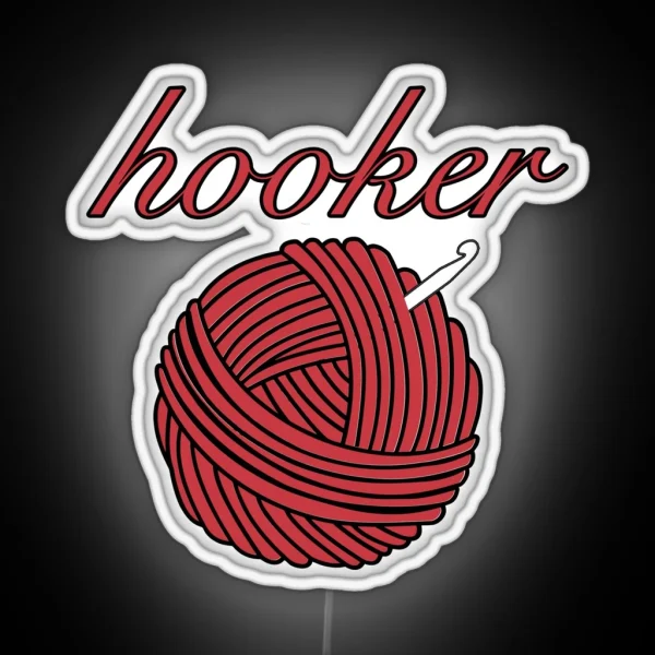 Hooker Of Crochet RGB Neon Sign