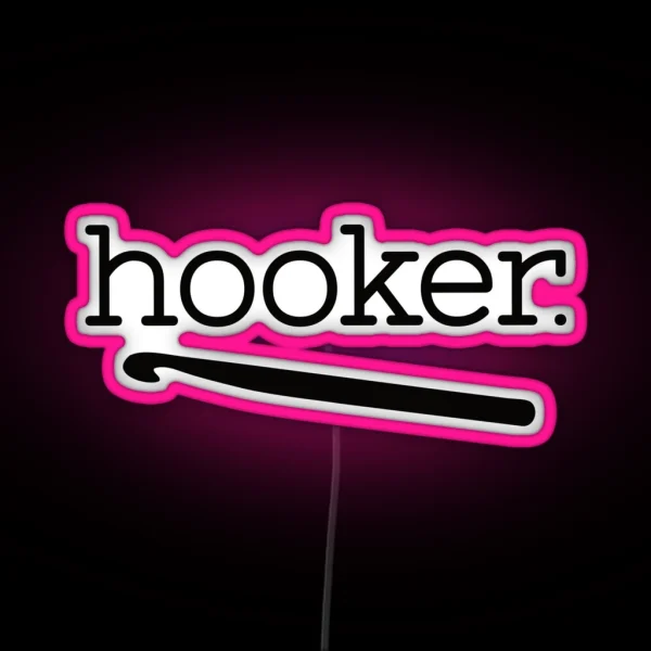 Hooker RGB Neon Sign
