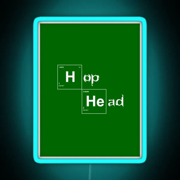 Hop Head Breaking Bad Style Graphic RGB Neon Sign