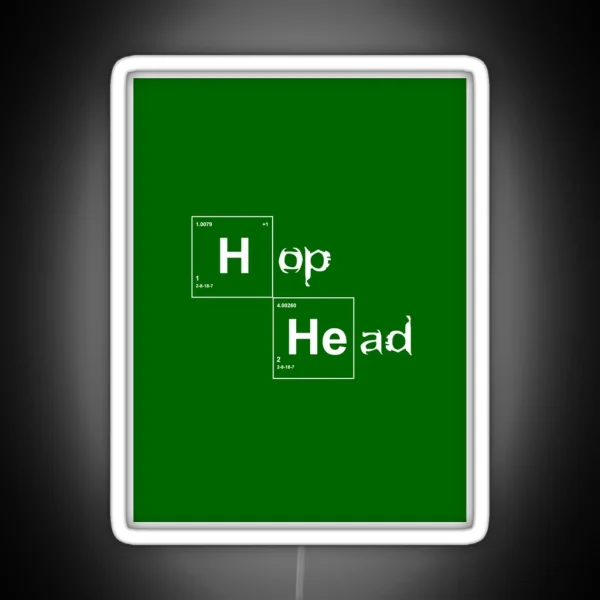 Hop Head Breaking Bad Style Graphic RGB Neon Sign