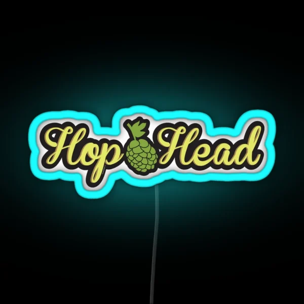 Hop Head Craft Beer Love RGB Neon Sign