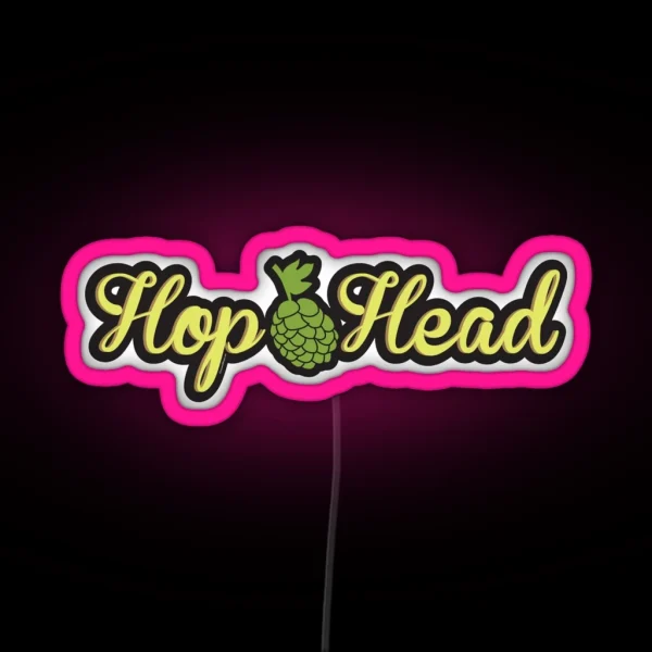 Hop Head Craft Beer Love RGB Neon Sign