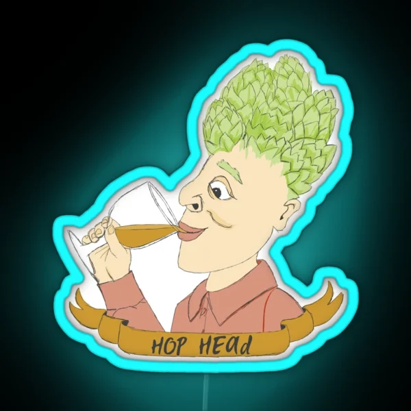 Hop Head RGB Neon Sign