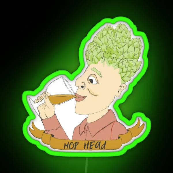 Hop Head RGB Neon Sign