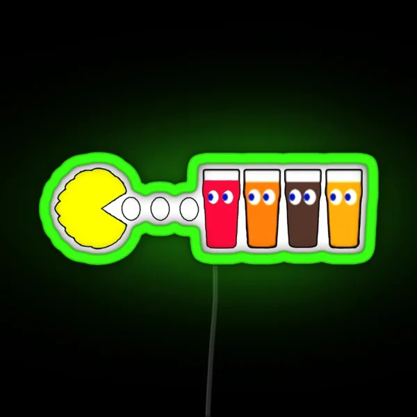 Hop Man Beer Gobbler Beer Gift For Beer Lover Funny RGB Neon Sign