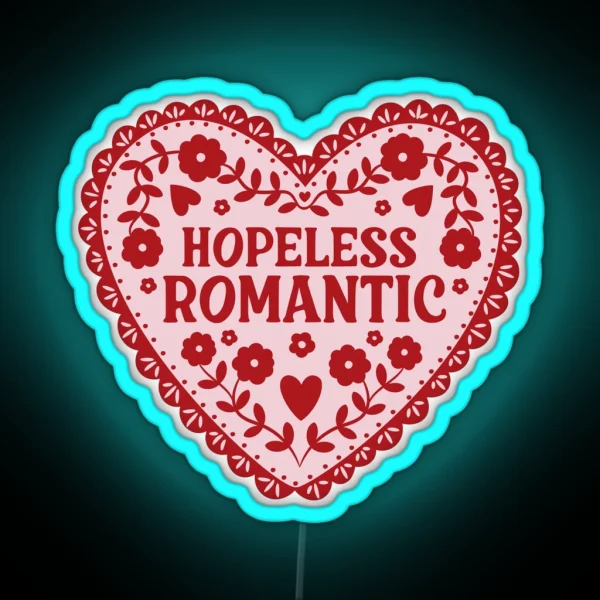 Hopeless Romantic RGB Neon Sign