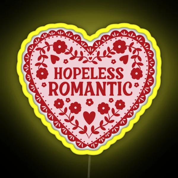 Hopeless Romantic RGB Neon Sign