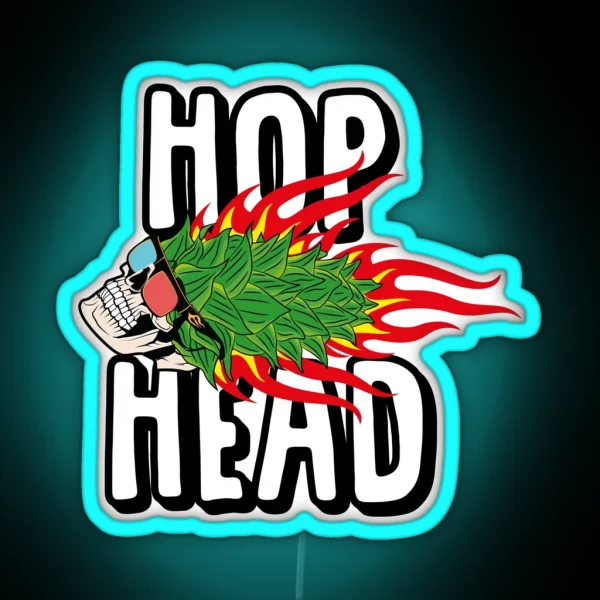 Hophead Hop Head RGB Neon Sign