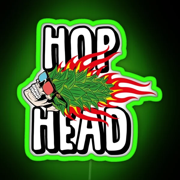 Hophead Hop Head RGB Neon Sign