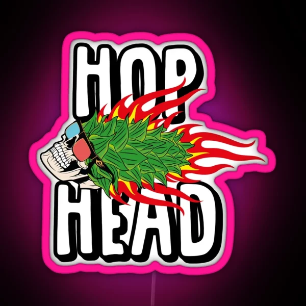 Hophead Hop Head RGB Neon Sign