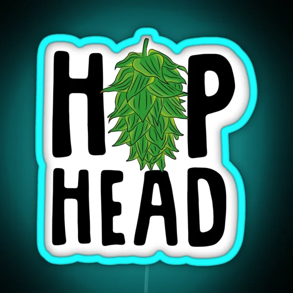 Hophead Hop Head RGB Neon Sign