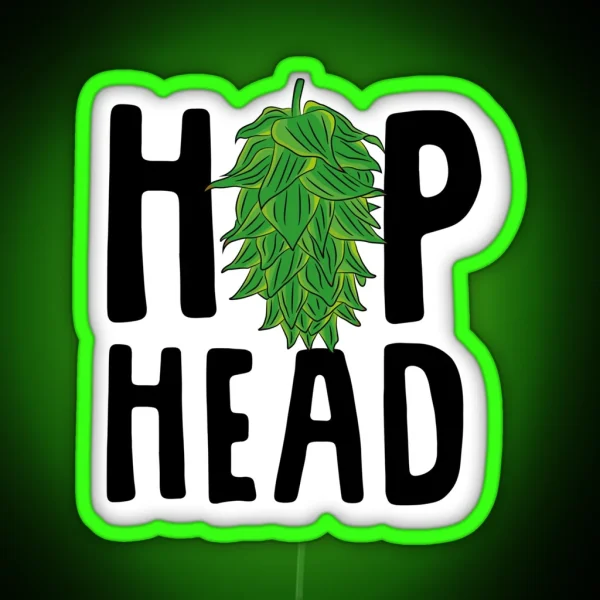 Hophead Hop Head RGB Neon Sign