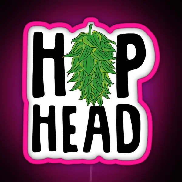 Hophead Hop Head RGB Neon Sign