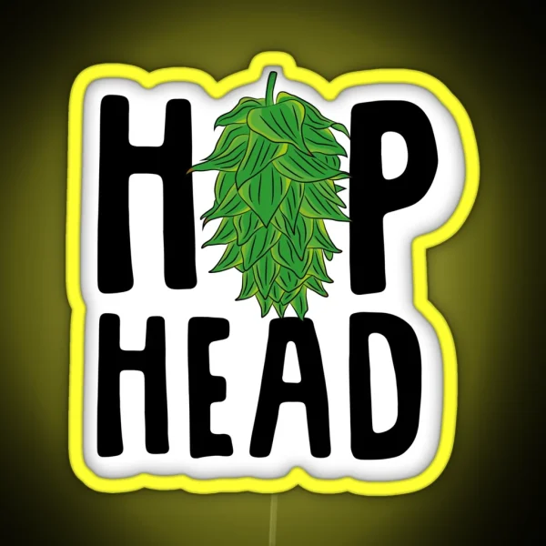 Hophead Hop Head RGB Neon Sign