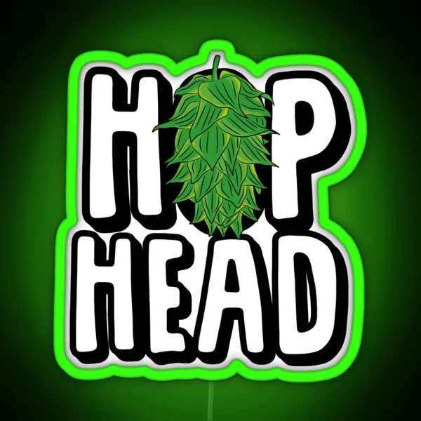 Hophead Hop Head RGB Neon Sign