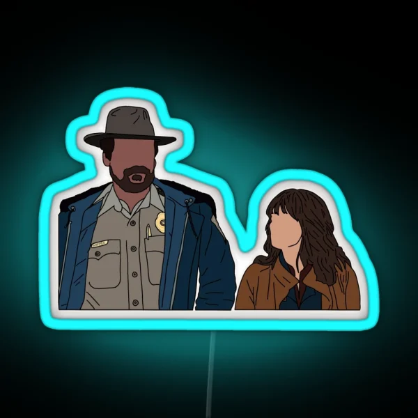 Hopper And Joyce RGB Neon Sign