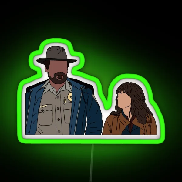 Hopper And Joyce RGB Neon Sign