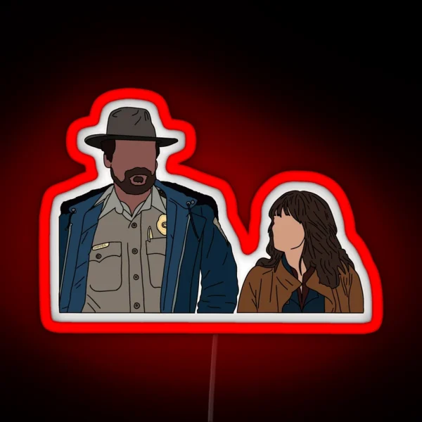 Hopper And Joyce RGB Neon Sign