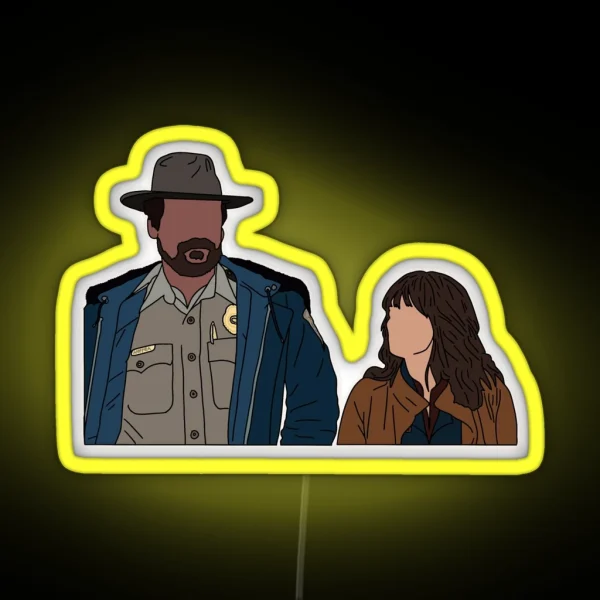 Hopper And Joyce RGB Neon Sign