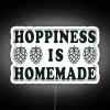 RGB Neon Sign with Hoppiness is Homemade Brewery Theme Decor