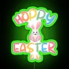 Hoppy Easter vibes brighten any room with colorful neon signage