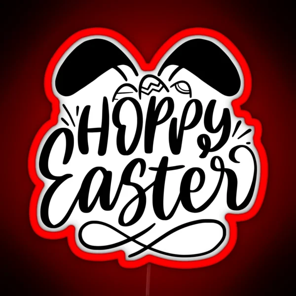 Hoppy Easter One Hoppy Mama RGB Neon Sign