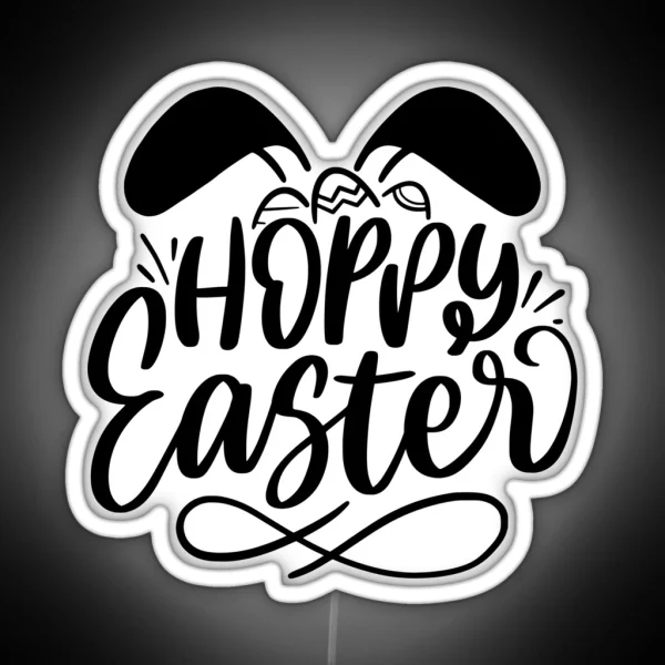 Hoppy Easter One Hoppy Mama RGB Neon Sign