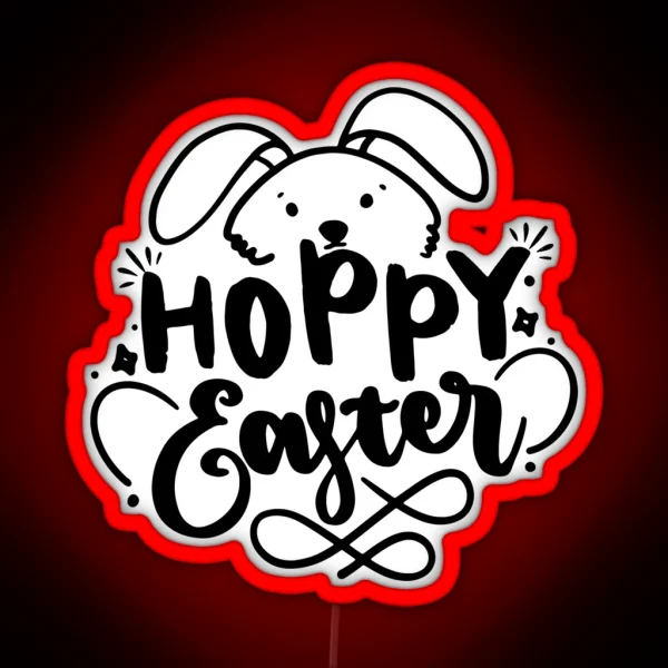 Hoppy Easter One Hoppy Mama RGB Neon Sign