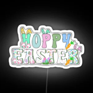 Hoppy Easter RGB Neon Sign