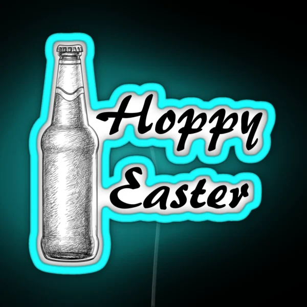 Hoppy Easter RGB Neon Sign