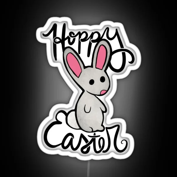 Hoppy Easter RGB Neon Sign