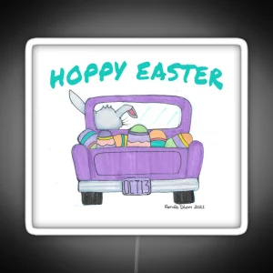Hoppy Easter RGB Neon Sign