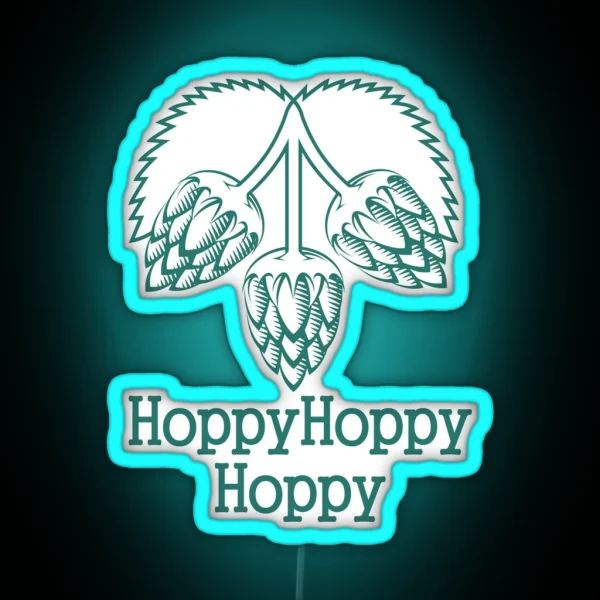 Hoppy Hoppy Hoppy RGB Neon Sign