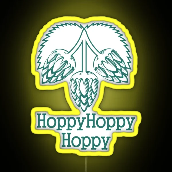 Hoppy Hoppy Hoppy RGB Neon Sign