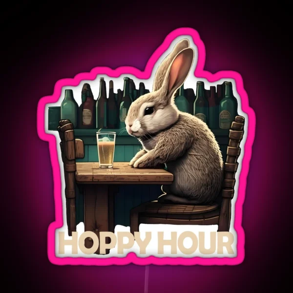 Hoppy Hour RGB Neon Sign