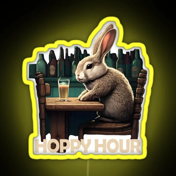 Hoppy Hour RGB Neon Sign