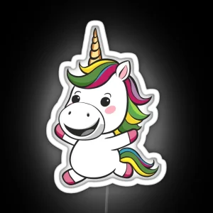 Hoppy Unicorn RGB Neon Sign