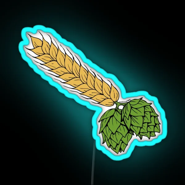 Hops And Barley RGB Neon Sign