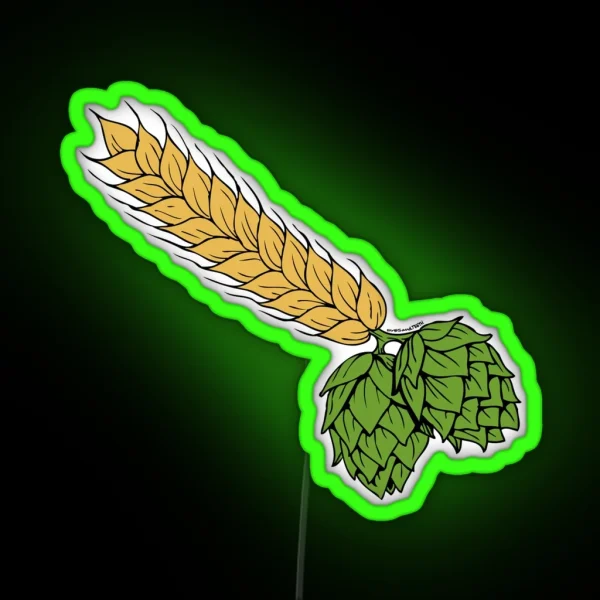 Hops And Barley RGB Neon Sign