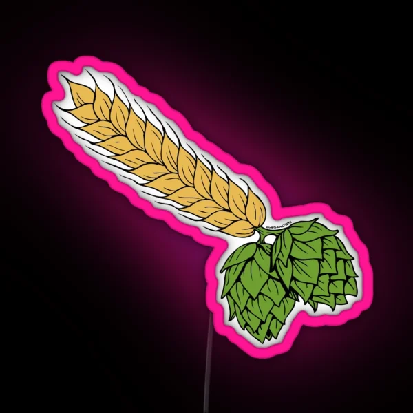 Hops And Barley RGB Neon Sign