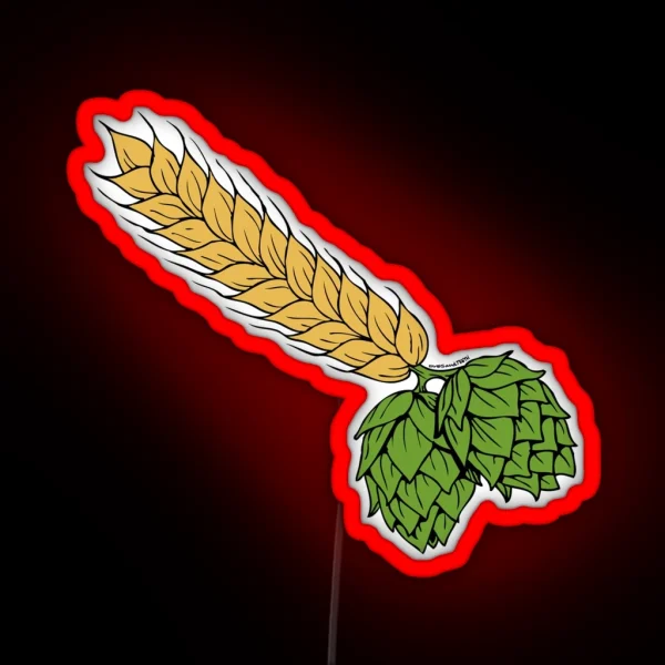 Hops And Barley RGB Neon Sign