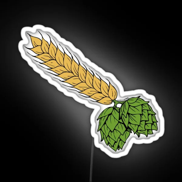 Hops And Barley RGB Neon Sign