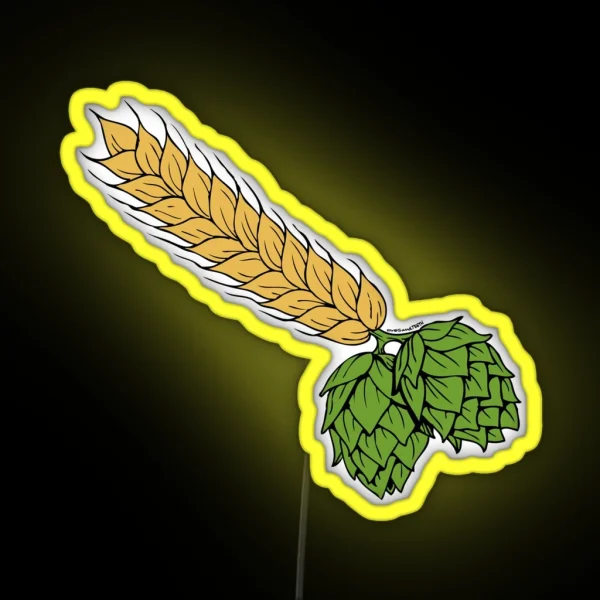 Hops And Barley RGB Neon Sign