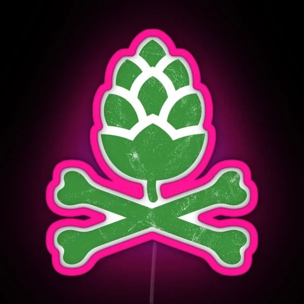 Hops Barley Malt Beer RGB Neon Sign