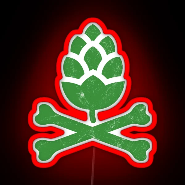 Hops Barley Malt Beer RGB Neon Sign