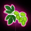 Customizable, vibrant, 16x16 inch RGB LED neon art display.