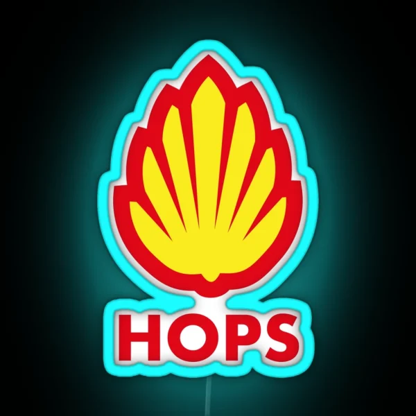 Hops Logo RGB Neon Sign