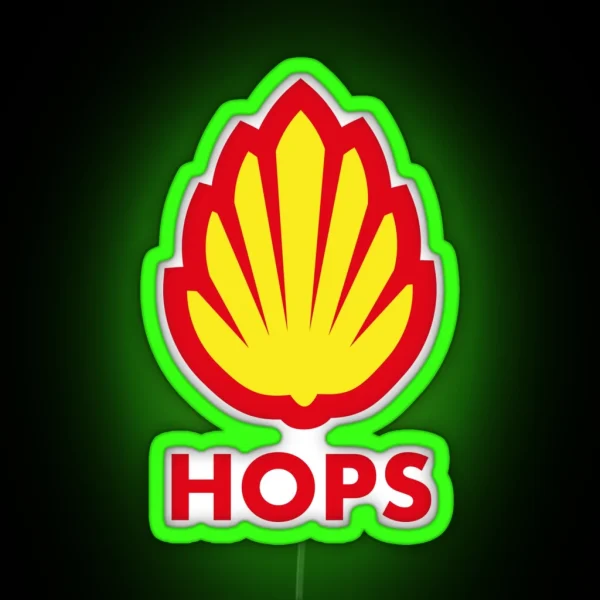 Hops Logo RGB Neon Sign