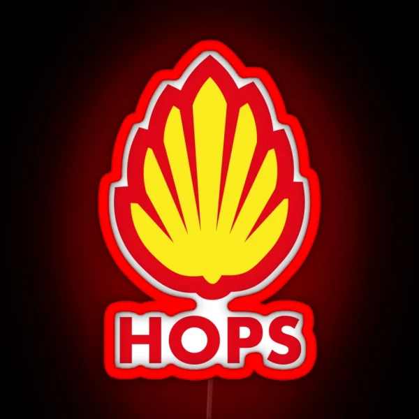 Hops Logo RGB Neon Sign