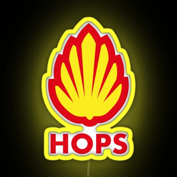 Hops Logo RGB Neon Sign